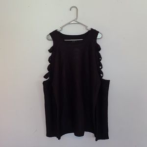 Shoulder Cutout Sweater